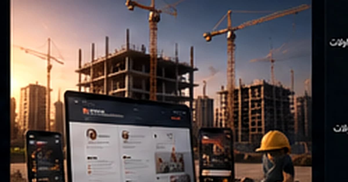 تصميم موقع شركة مقاولات احترافي في مصر