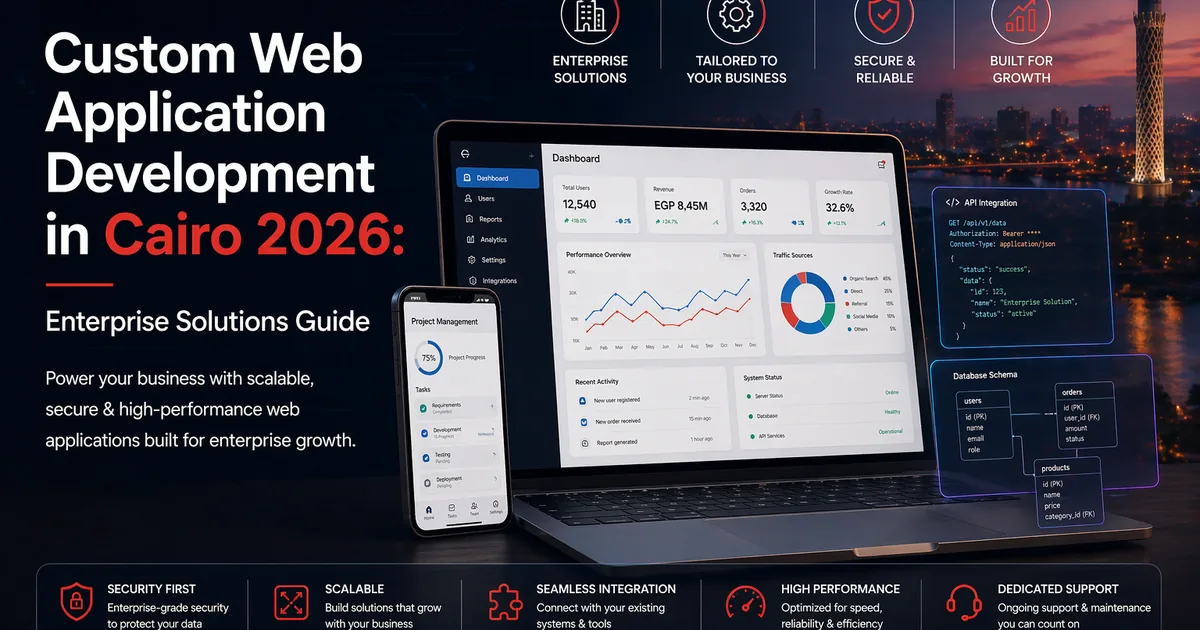 Custom web application development in Cairo with phased product delivery