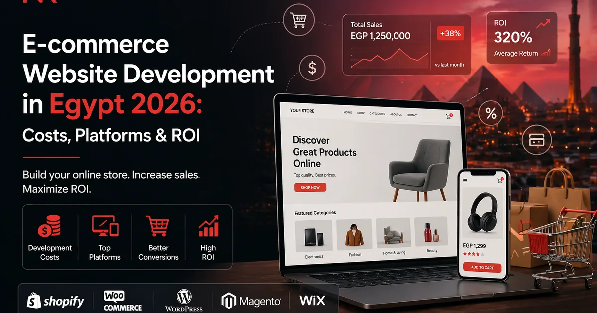 Ecommerce website development in Egypt with payments and operations