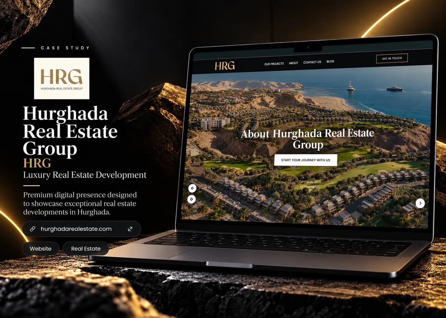تصميم موقع Hurghada Real Estate Group من نوفارويدز