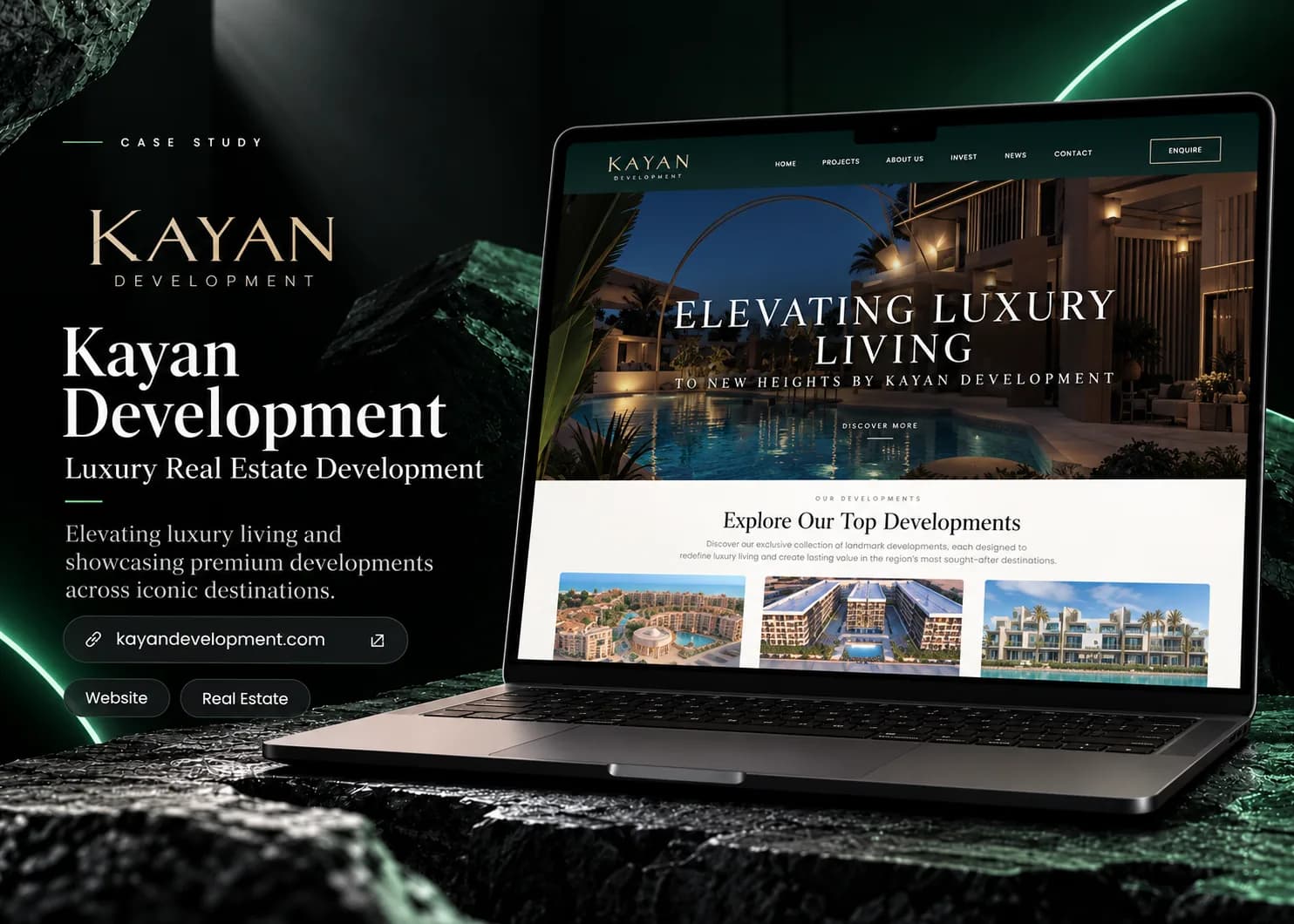 تصميم موقع Kayan Development من نوفارويدز