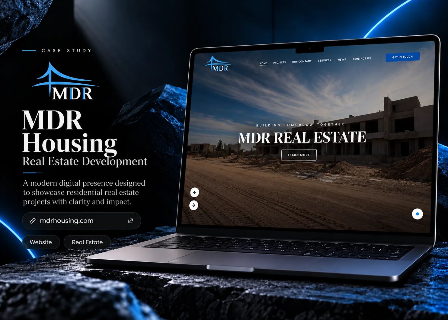 تصميم موقع MDR Housing من نوفارويدز