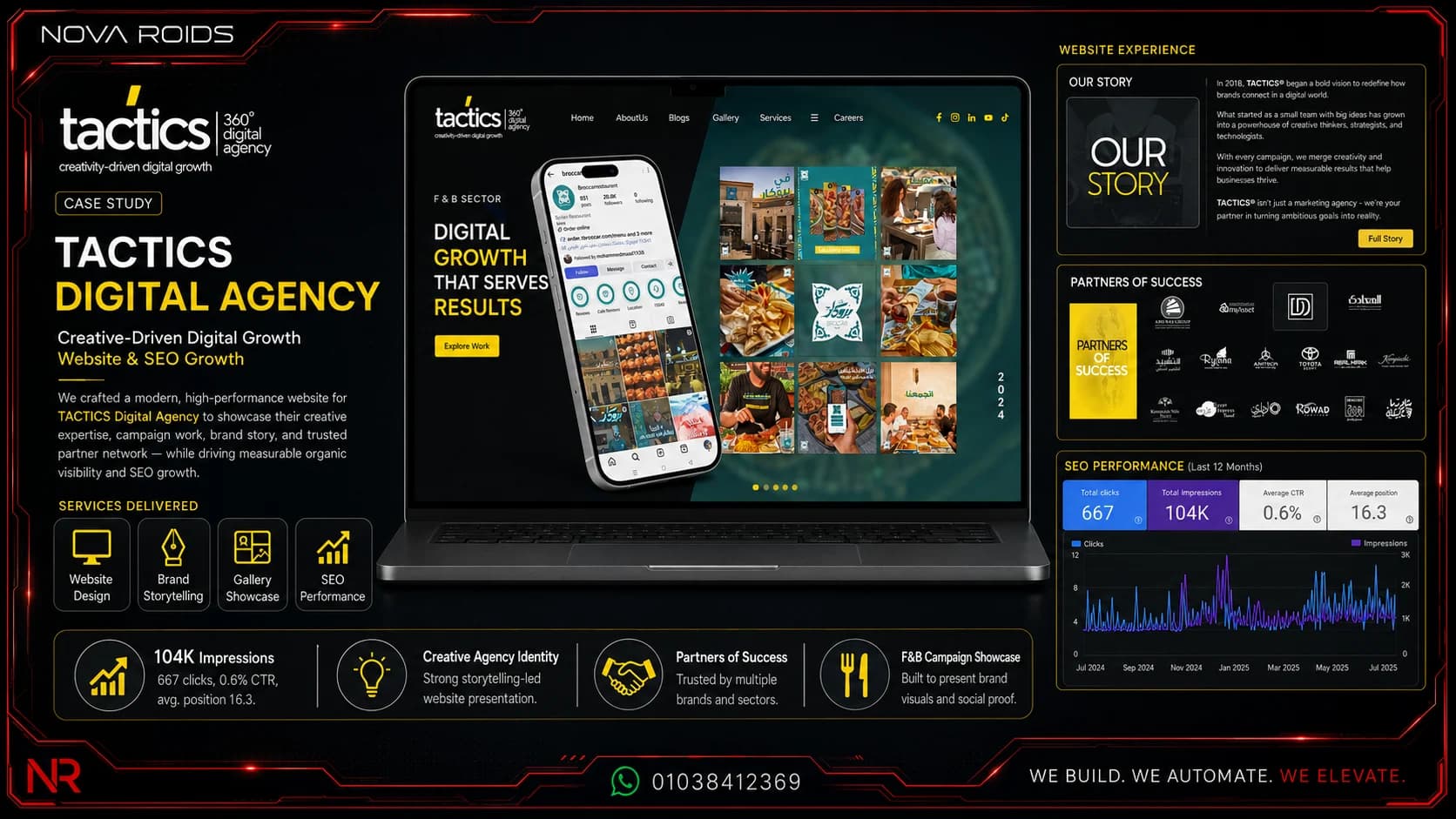Tactics Digital Agency project by Nova Roids