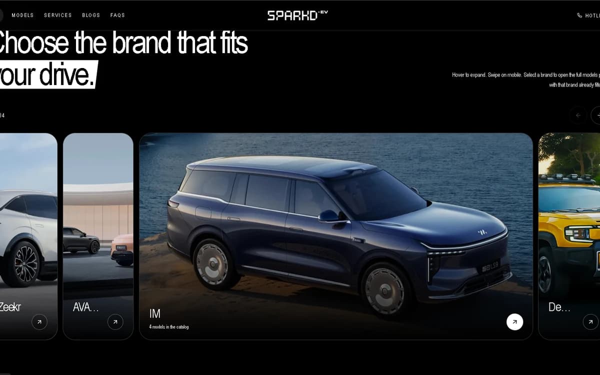 SPARKD-EV Automotive & EV Platform interface