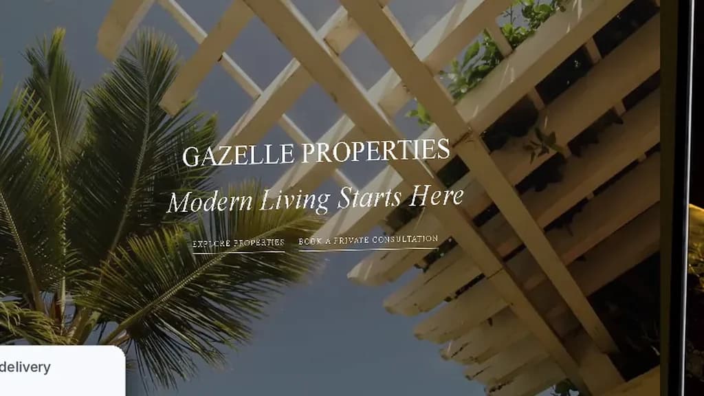 موقع Gazelle Properties على الكمبيوتر