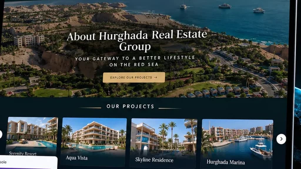 موقع Hurghada Homes على الكمبيوتر