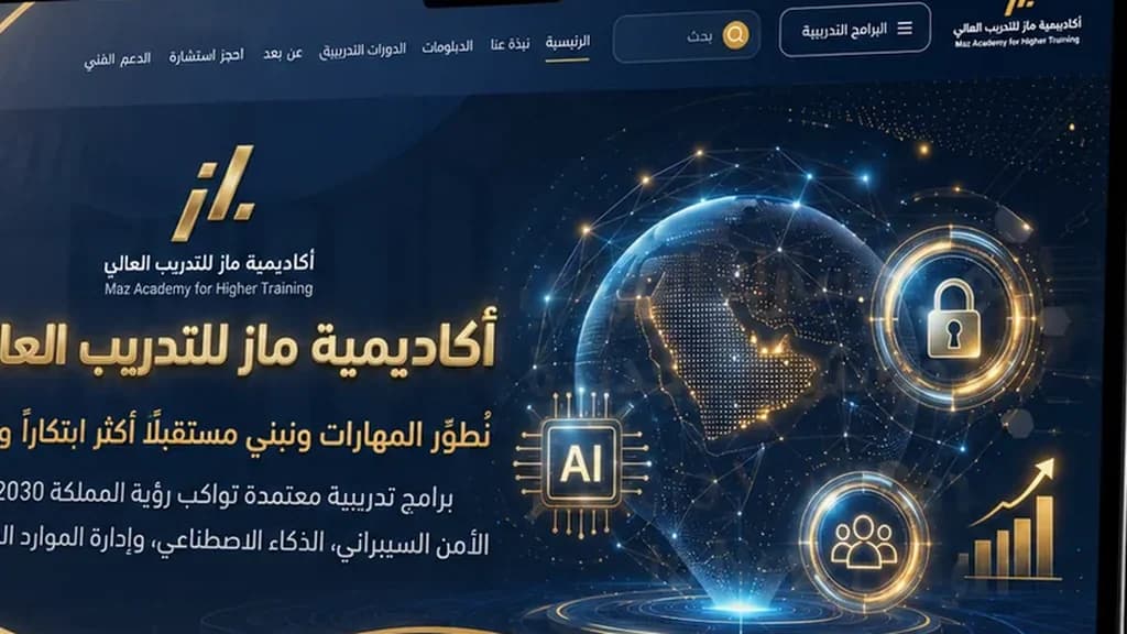 موقع MAZ Academy على الكمبيوتر