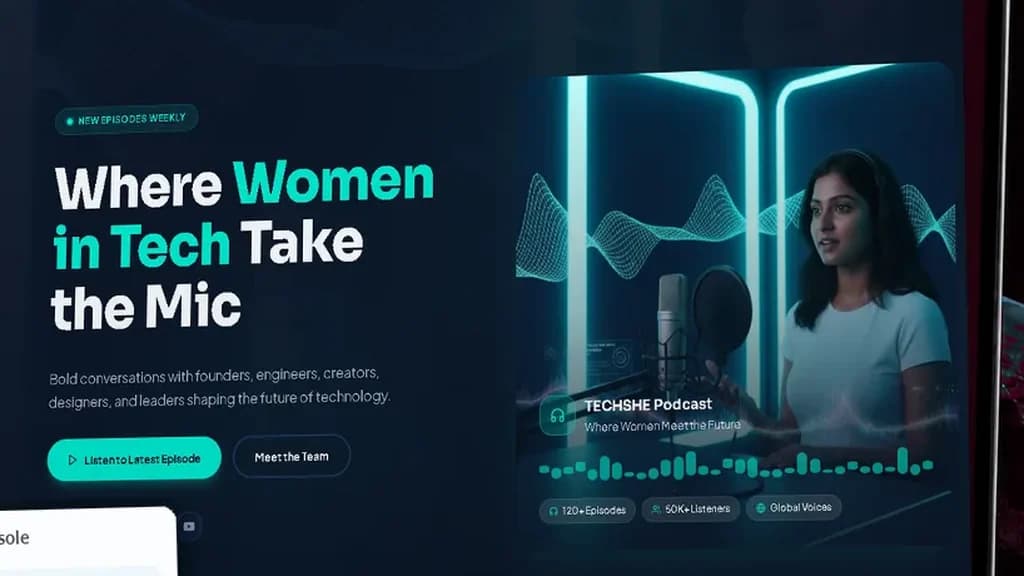 موقع TECHSHE على الكمبيوتر
