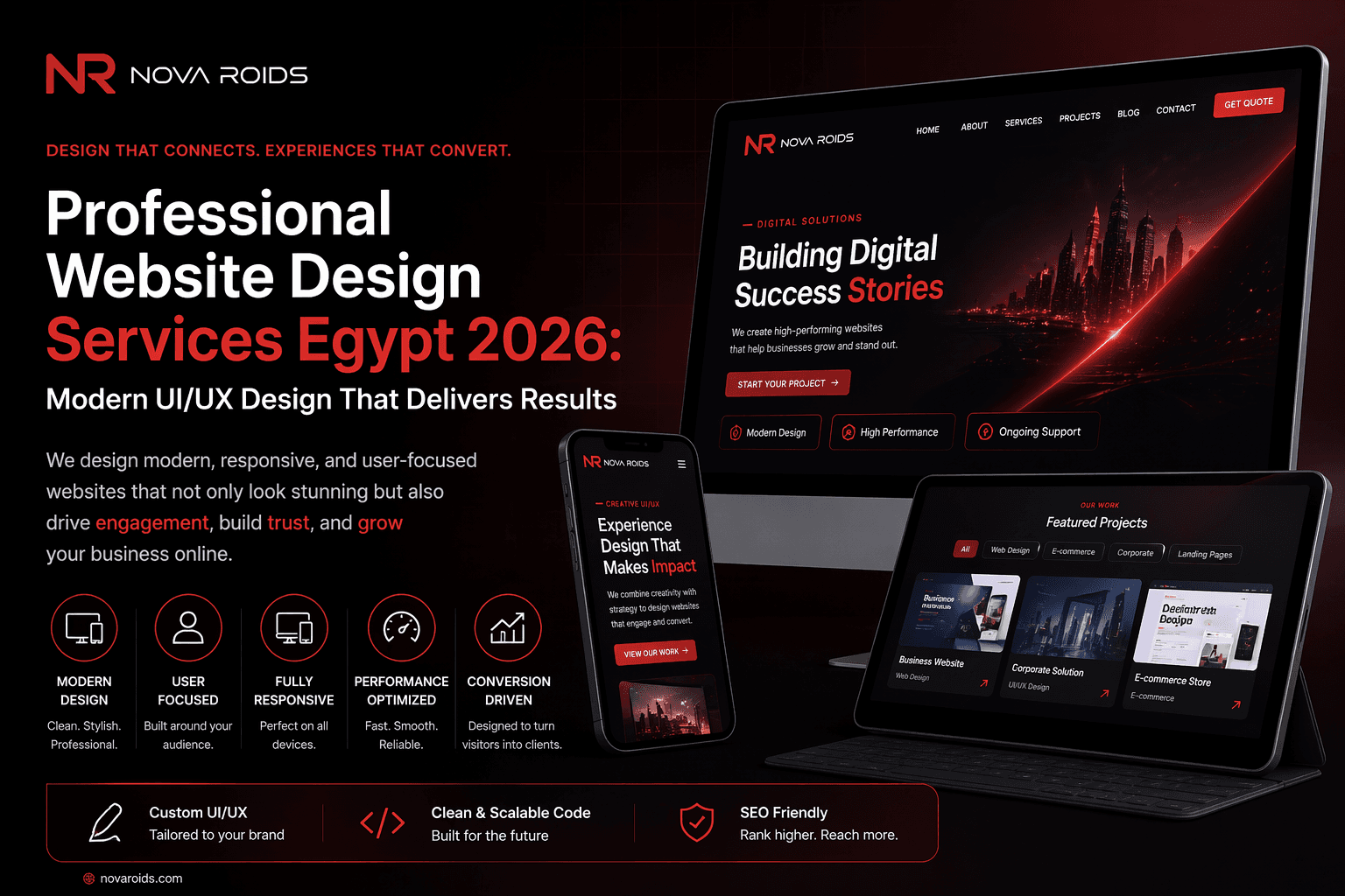 Professional Website Design Services Egypt 2026: Modern UI/UX Design