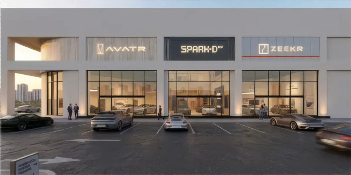 SPARKD-EV electric vehicle showroom in Egypt supporting the online automotive journey