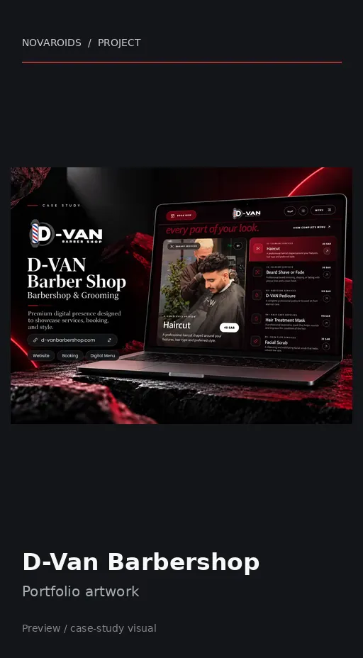 موقع D-Van Barbershop على الموبايل