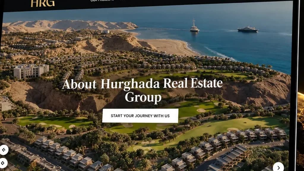 موقع Hurghada Real Estate Group على الكمبيوتر