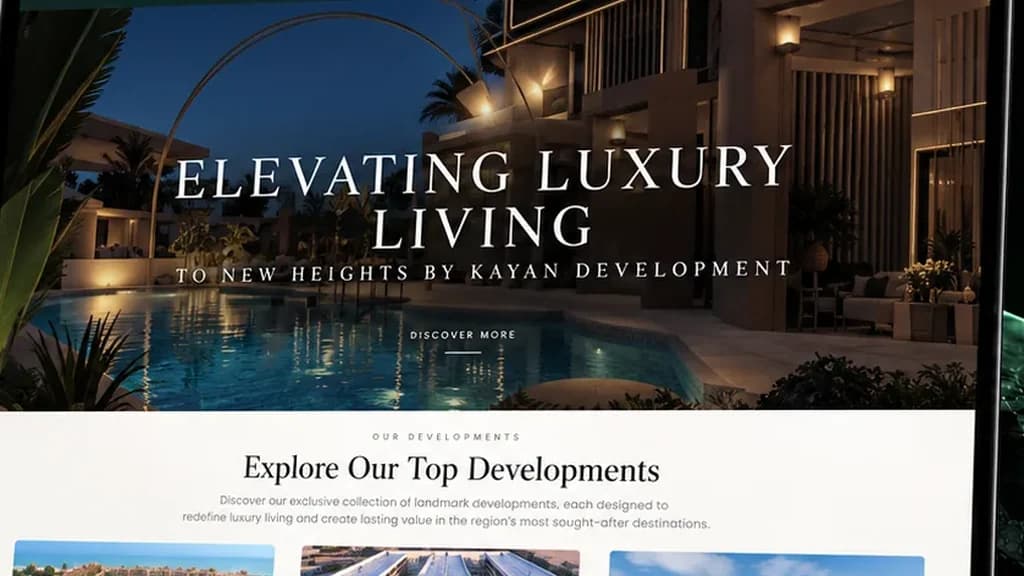 موقع Kayan Development على الكمبيوتر