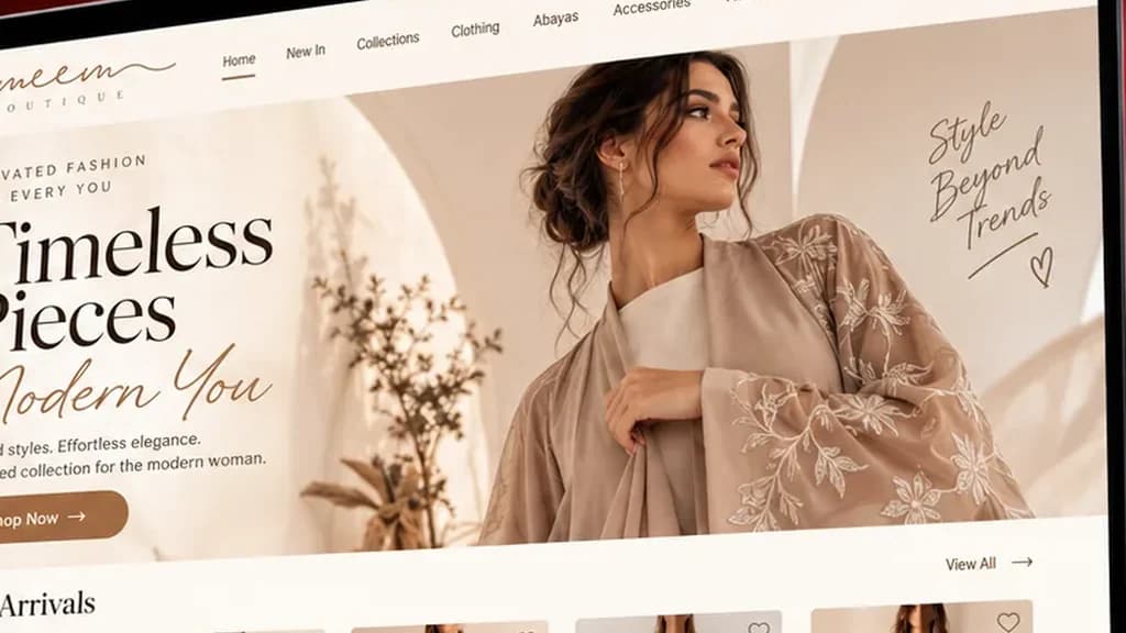 موقع Meem Boutique على الكمبيوتر