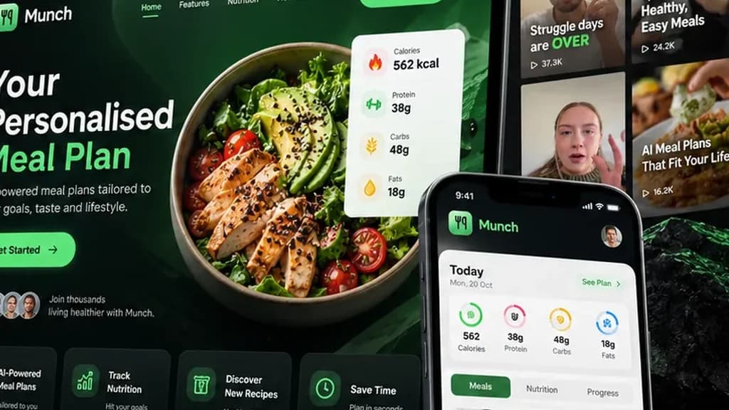 موقع Munch AI على الكمبيوتر