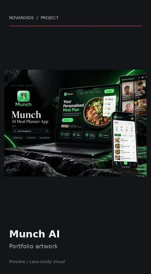 موقع Munch AI على الموبايل