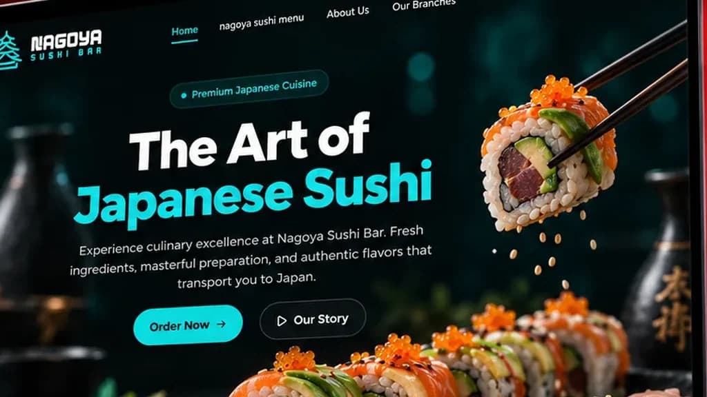 موقع Nagoya Sushi Bar على الكمبيوتر