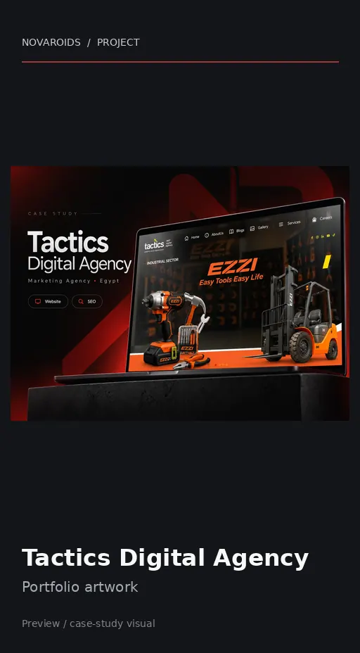 موقع Tactics Digital Agency على الموبايل